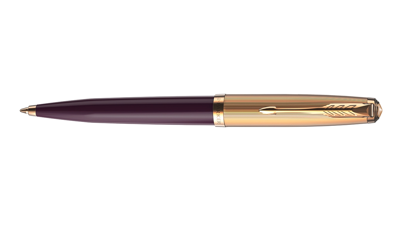 Buy your Parker 51 Deluxe Plum GT Ballpoint Pen at Pengraveren.nl